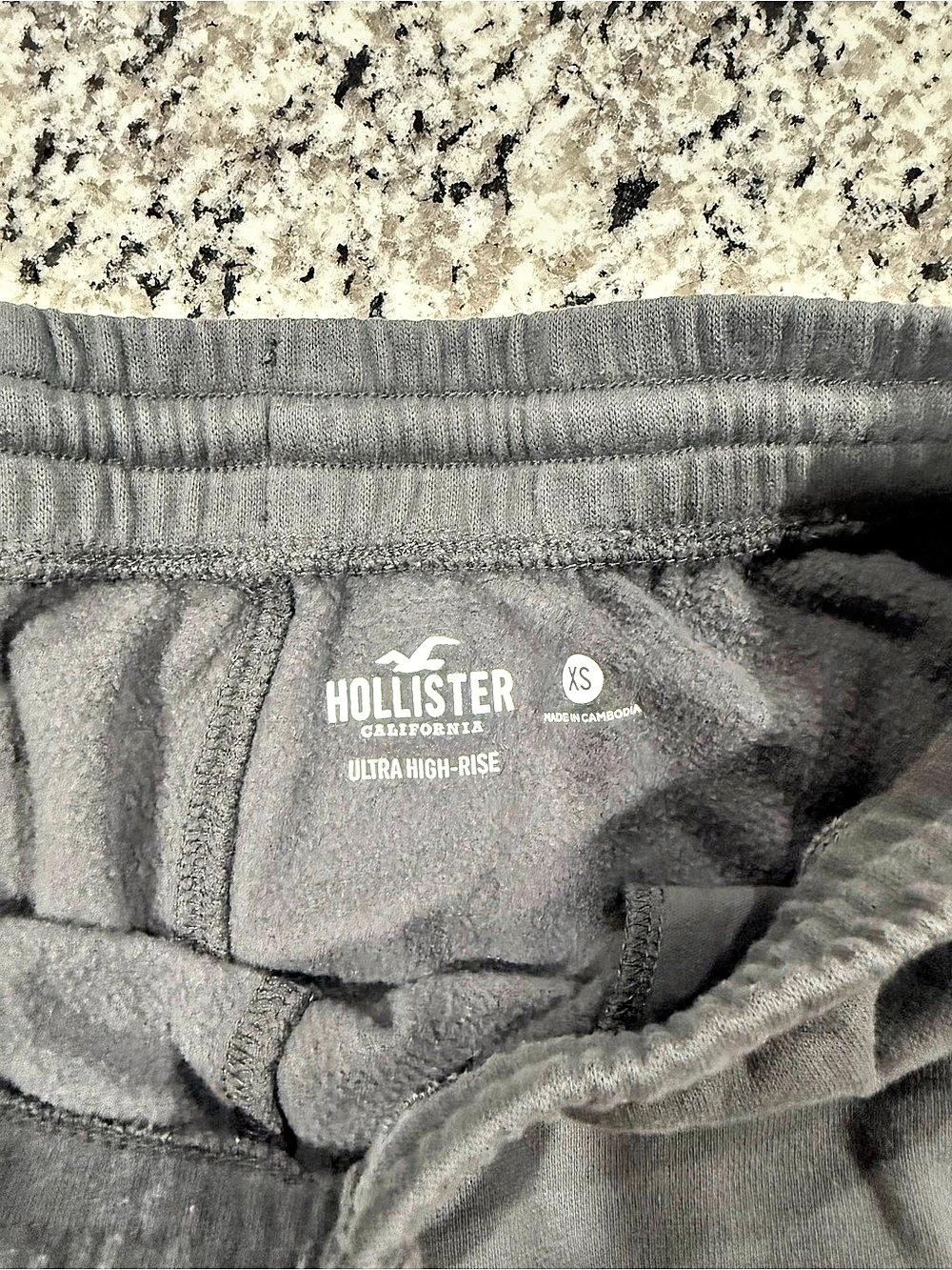 Hollister Ultra High-Rise Wide-Leg Cargo Sweatpants Pants Gray XS - Picture 3 of 3